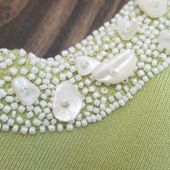 Lafayette 148 Silk Embellished Beaded Shell Tank Top Small - Picture 7 of 9